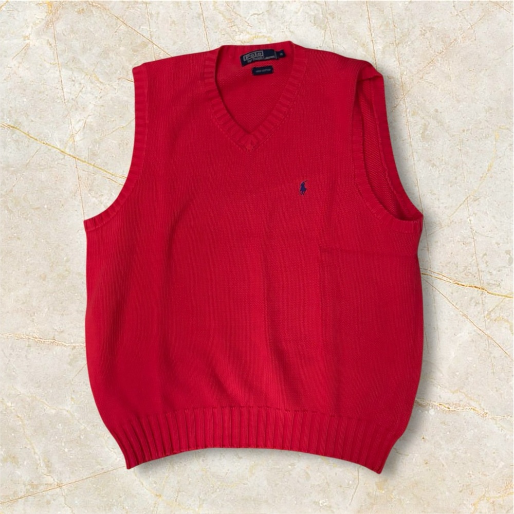 Men's Red Sweater Vest